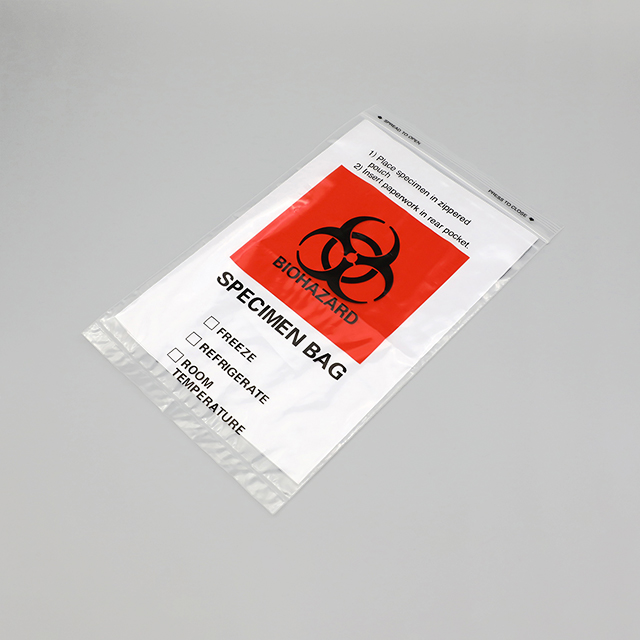 LDPE Transparent Specimen zip lock bag for Medical