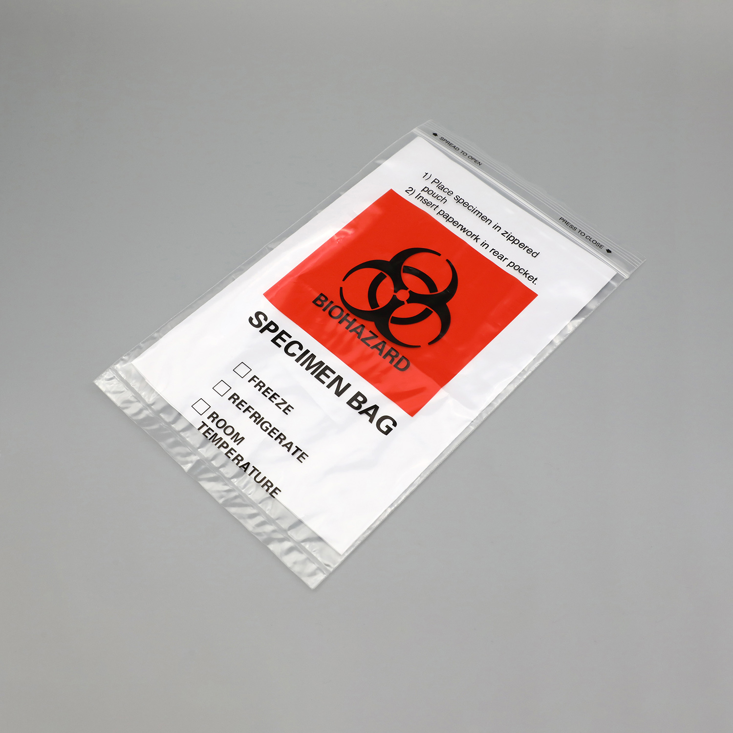Specimen zip lock bag
