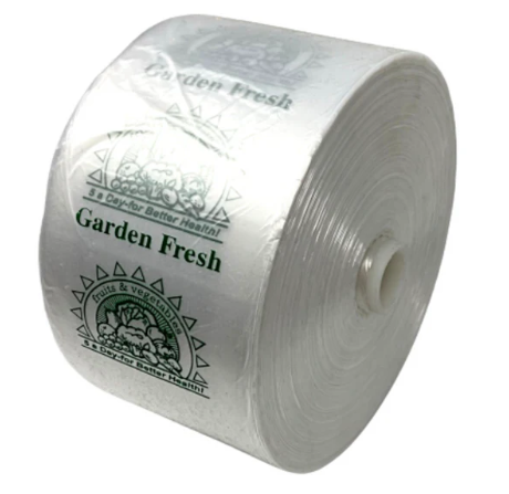 Plastic Supermarket Shopping Produce Roll Bag for Vegetables, Fruit, Food Storage