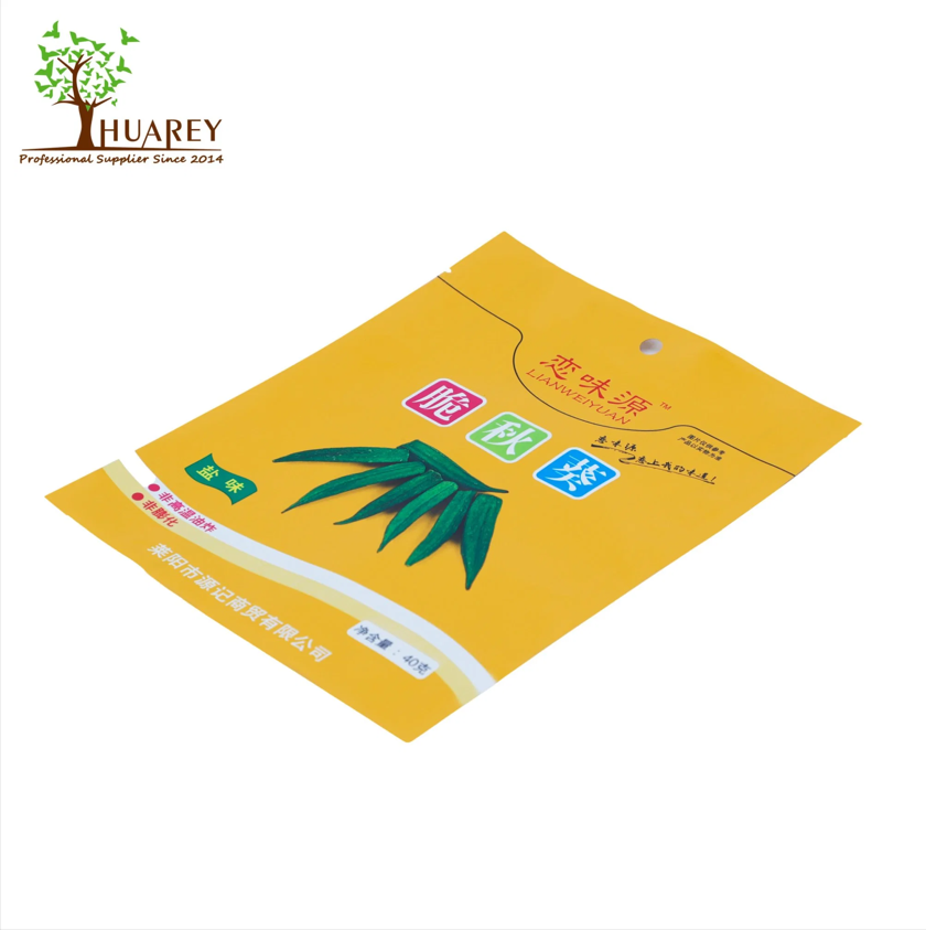 Stand up zipper bag