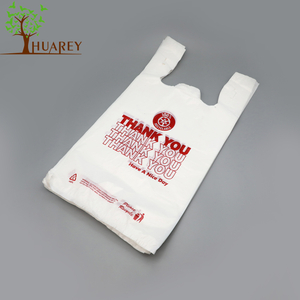 Strong 1/8 Plastic T-shirt Bag Thank You Bag for Supermarket